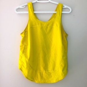 LuluLemon Size 4 Yellow Singlet